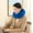 Blue, variant on Neck Pillow, U-Shape Cervical Support Travel Pillow for Airplane, Car, Office, Sleeping Rest, Comfortable Head and Neck Relief