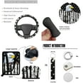 thumbnail image 7 of Jeiento Eagle Car Interior Accessories Full Set Car Seat Covers Steering Wheel Cover Seat Belt Cover Trash Bag Rearview Mirror Cover USA Flag Car Coasters Lipstick Holder 13 Pack Auto Decor, 7 of 7