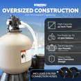 thumbnail image 3 of Swimline HydroTools 22" Sand Filter System with Dual Speed Pump, 1 HP, 3 of 6