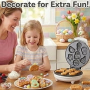 Waffle Wow! Fun Food Friends Mini Waffle Maker - 7 Different Kawaii Style Design Pancakes Featuring an Avocado Pizza Ramen Taco & More