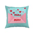 thumbnail image 2 of Valentines Day Decorations Pillow Covers 18x18 Inch Throw Pillowcase Winter Holiday Decorative Cushion Covers for Sofa Couch Bedroom Home Decor Love Theme Red-Pink A, 2 of 5