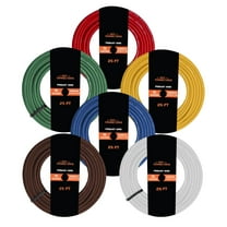 16 Gauge Car Audio Primary Wire 25ft–6 Rolls Remote, Power/Ground Electrical