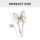 thumbnail image 3 of Sophisticated Butterfly Hair Accessories with Pearls Designs Styling Hairpieces Hair Decoration for Women and Girls Tassel Rhinestone Cl, 3 of 4