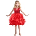 thumbnail image 2 of Duryarhall Tutu Dress for Girls Sparkly Sequin Tulle Princess Birthday Party Dress for Toddler Girls Prom Ball Gown, 4-12T, 2 of 5