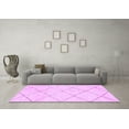 thumbnail image 3 of Ahgly Company Indoor Round Solid Purple Modern Area Rugs, 4' Round, 3 of 4