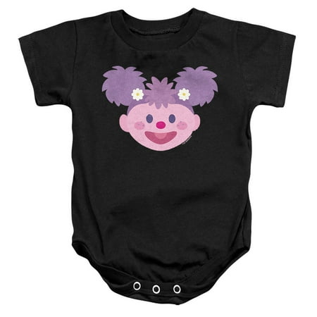 Sesame Street Abby Cadabby Kawaii Face Unisex Infant Snap Suit for Baby, Black, Medium