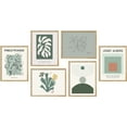 thumbnail image 3 of PixonSign Framed Canvas Print Wall Art Set - Abstract Geometric Art & Humanities Pattern of Pablo Picasso Albers - Set of 6 Modern Poster Cultural Art Wall Décor - 12"x16"x6 Natural, 3 of 5