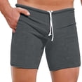 thumbnail image 3 of Ankola Men's Shorts 3 Inch Inseam Sexy Low Waist Running Yoga Gym Training Knit Elastic Drawstring Beach Sweat Shorts, 3 of 4