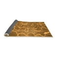 thumbnail image 2 of Ahgly Company Indoor Round Abstract Orange Modern Area Rugs, 6' Round, 2 of 4
