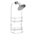 thumbnail image 3 of Mainstays Rondo Durable Steel Hanging 2 Shelf Shower Organizer, Metallic Chrome, 3 of 6