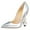 Silver, variant on FSJ Women Classic Pearls Block High Heels Pumps Pointed Closed Toe Slip On Ladies Office Party Sexy Dressy Slide Shoes Size 12 Pink