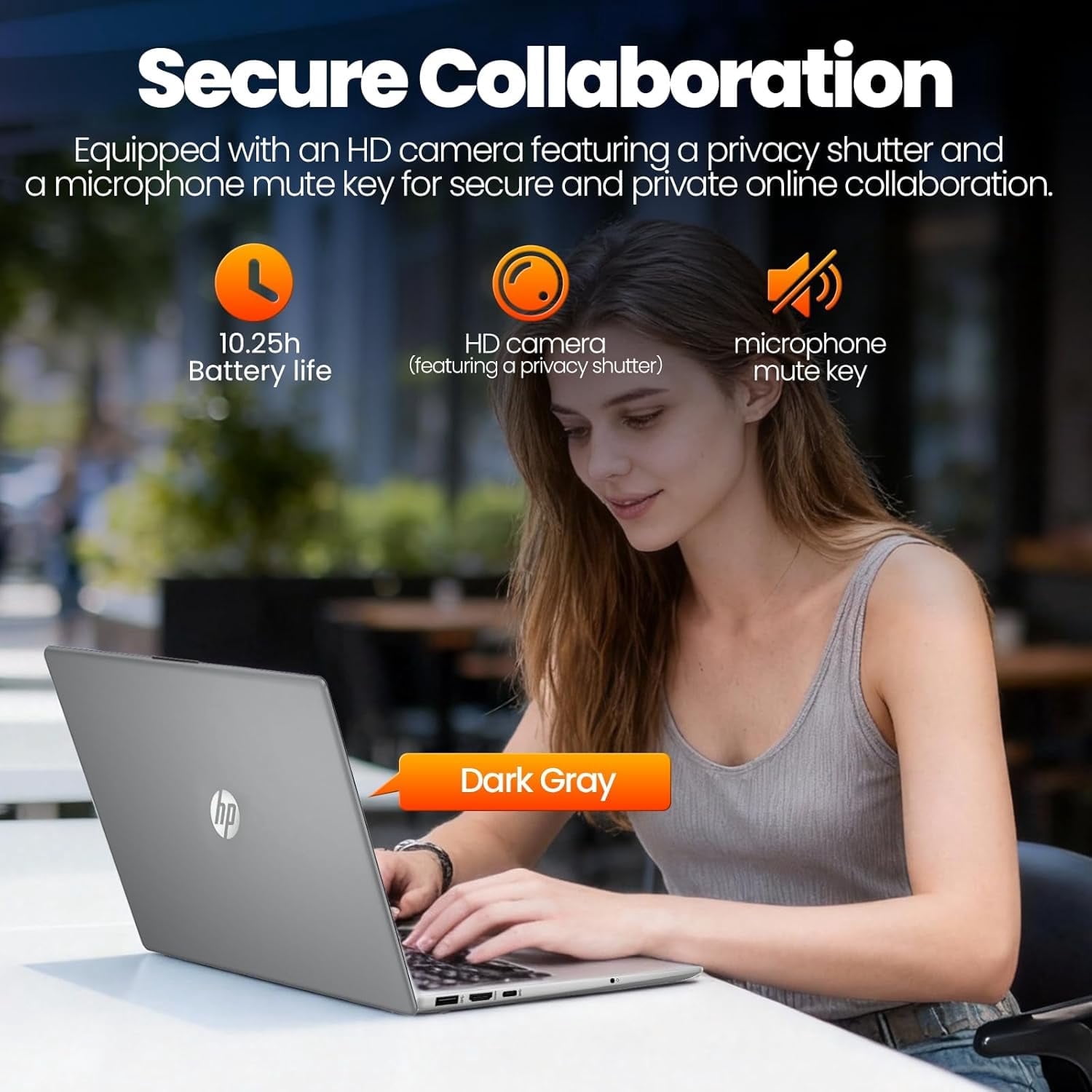 HP 250 G10 15.6" FHD Business Laptop Computer - Intel 10-Core i7-1355U (Up to 5.0GHz), Intel Iris Xᵉ Graphics, 16GB RAM, 512 GB SSD, HDMI, Webcam, Wi-Fi 6, Windows 11 Pro
