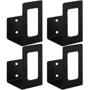 JESOT Pan Holder Saucepan Lid Holder 2 Pairs of Hanging Lid Holder Wall Mounted Lid Organizers Cabinet- Hanging Type Pot Lid Rack Stainless Steel Lid Holders Pan Lid Organizer Wall Pot Lid Storage