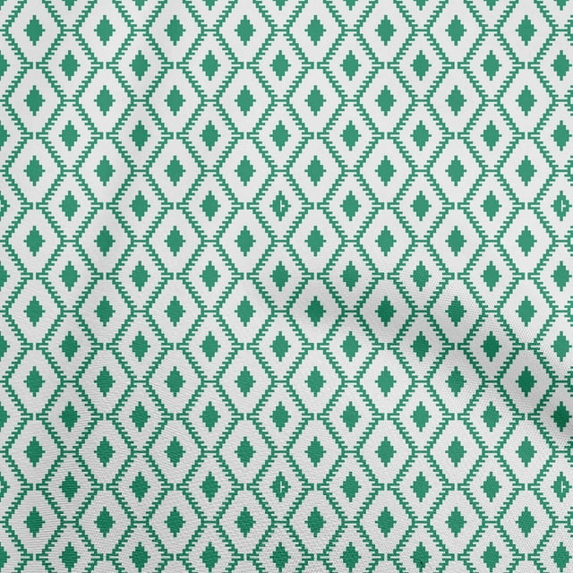 oneOone Velvet Green Fabric Tribal Sewing Craft Projects Fabric Prints By Yard 58 Inch Wide