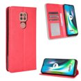 thumbnail image 2 of Compatible with Motorola Moto G9 Play Case Magnetic Closure Vintage Pattern PU Leather Wallet Cover with Card Slots-Red, 2 of 5