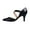 Black, variant on Fesfesfes Plus Size Heels Womens Banquet High Heel Side Space Formal Sleeve Shoes 9.5(43)