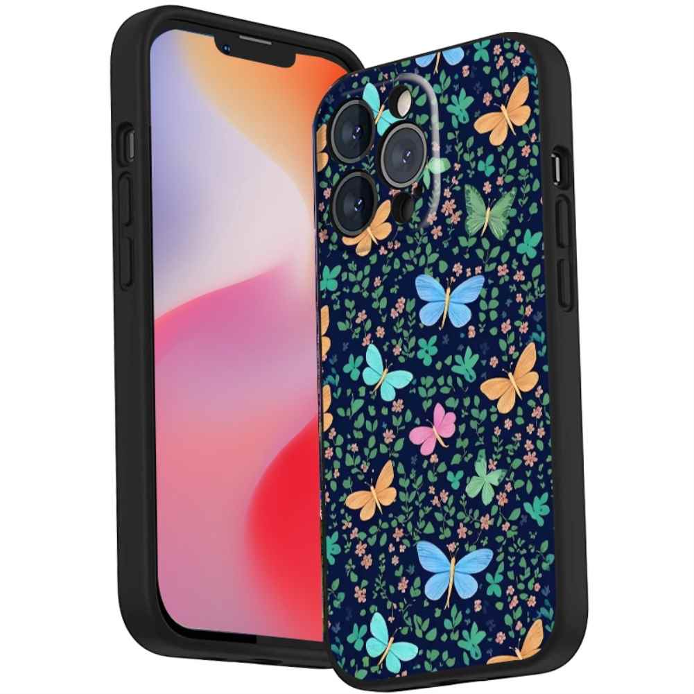 ButterfliesandFlowers46 Phone Case, Degined for iPhone 14 Pro Max