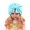 Blue, variant on FRSASU Clearance Children Baby Girls Boho Hat Beanie Scarf Turban Head Wrap Cap Pk