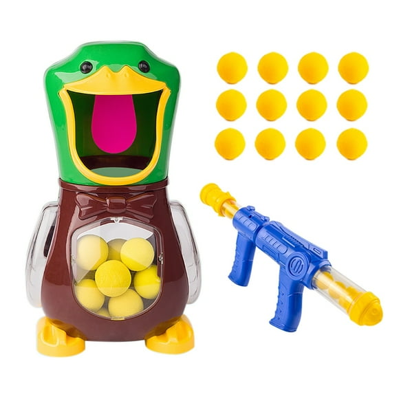 Safety First Foam Gun, Air-Powered Rifle Toy with Soft Foam Balls for Dinosaur Themed Adventure, Electronic Scoring for Indoor Outdoor Fun (Multicolor)