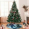 thumbnail image 5 of Lsque Chucky Print Christmas Tree Skirt, Tree Skirt with Ties or Velcro, Perfect for Holiday Decorations, Halloween, and New Year-48", 5 of 7