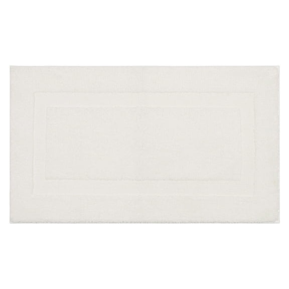Mohawk Prestige Bath Mat Soft Absorbent Quick Dry Machine Washable Non-Slip Bathroom Mat, White, 17" x 24"