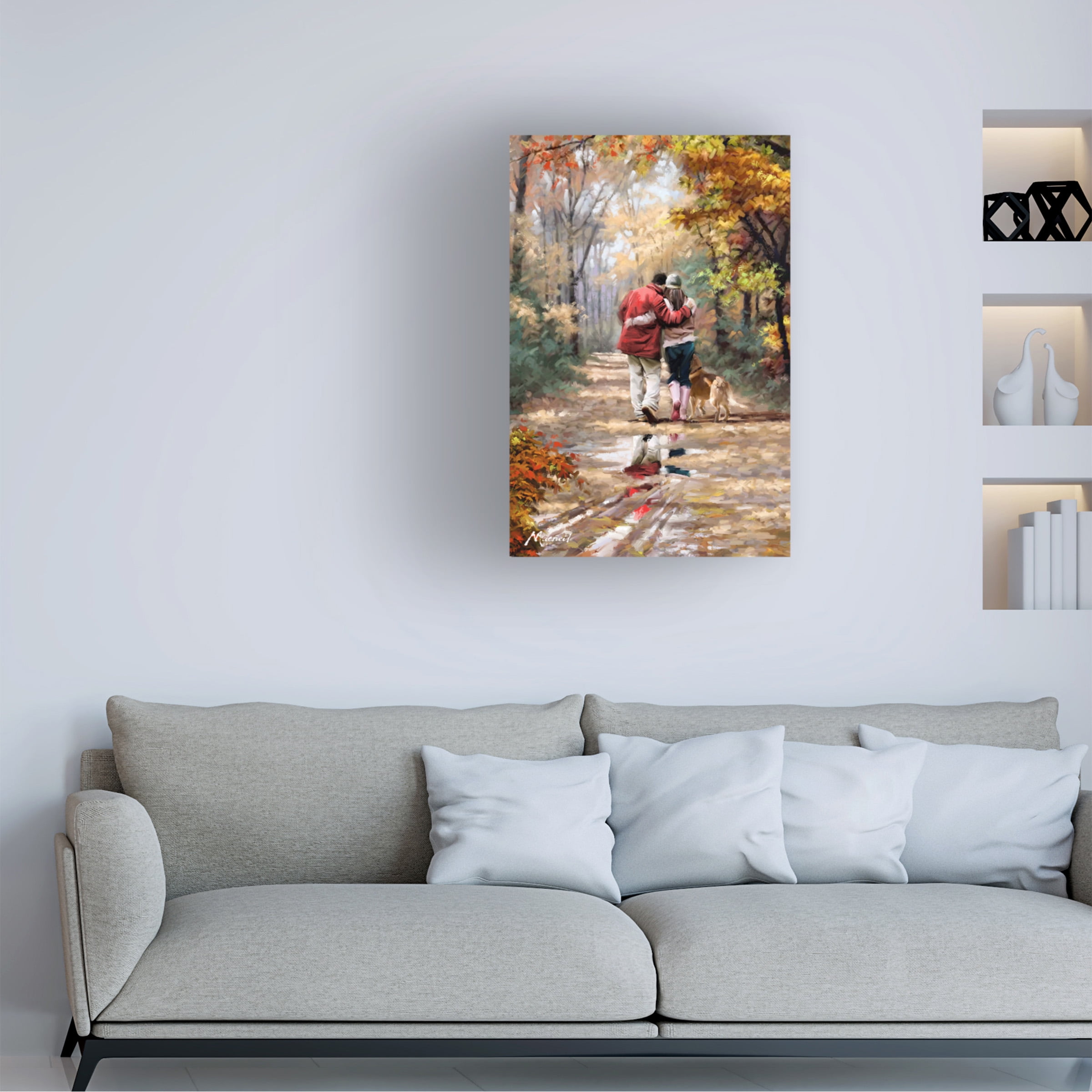 The Macneil Studio 'Couple Walking' Canvas Art