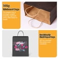 thumbnail image 6 of Black Kraft Paper Bags with Handles Bulk - Packs in 100 Bags - Gift Bags Medium Size for Paper Shopping Bags, Party Bags, and Bags for Small Business (8.3"x4.3"x10.6"), 6 of 8