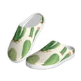 thumbnail image 2 of KLL Cactus And Succulent Pattern Adult Unisex Cozy Slippers,Fuzzy Slip-on Slippers TPR Sole Slippers Comfort Plush Home Footwear for Indoor & Outdoor-39/40, 2 of 7