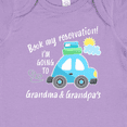thumbnail image 4 of Inktastic Book My Reservation I'm Going to Grandma and Grandpa's Boys or Girls Baby Bodysuit, 4 of 5