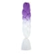 thumbnail image 1 of Nvzi Extensiones de cabello para trenzar para mujer, 6 paquetes de 100 g/paquete, 24 pulgadas, cabello sintético resistente al calor para trenzas de ganchillo, color violeta a blanco., 1 of 2