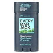 Every Man Jack Caribbean Coconut Premium Deodorant, 2.6 oz
