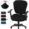 thumbnail image 1 of Housse de Chaise de Bureau 2 Pcs Extensible Housses de Chaise de Bureau Universelles Housses de Siège de Chaise Extensibles Housses de Chaise Rotatives Lavables en Spandex Protecteurs de Housse de Chaise de Bureau, 1 of 7