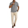 thumbnail image 7 of Luvrsol Plus Size Men's Solid Short Sleeve Collared Button-Down Casual Shirt, S-4XL, 7 of 7