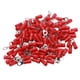 thumbnail image 1 of 100 terminales de engarzado de anillo preaislados, conector de cable de PVC de cobre para maquinaria AWG 22‑16RV1.25‑4 rojo, 1 of 5