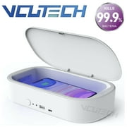 VCUTECH UV Phone Sanitizer Cleaner, Kills Up to 99.9% of Bacteria & Viruses, UVC Light Disinfector, 10W Max Wireless Charging for iOS Android Smartphone