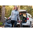 thumbnail image 3 of High Sierra Womens Hybrid Insulated Full Zip High Neck Collar Gray Jacket, Lightweight Quilted Coat, 3 of 4