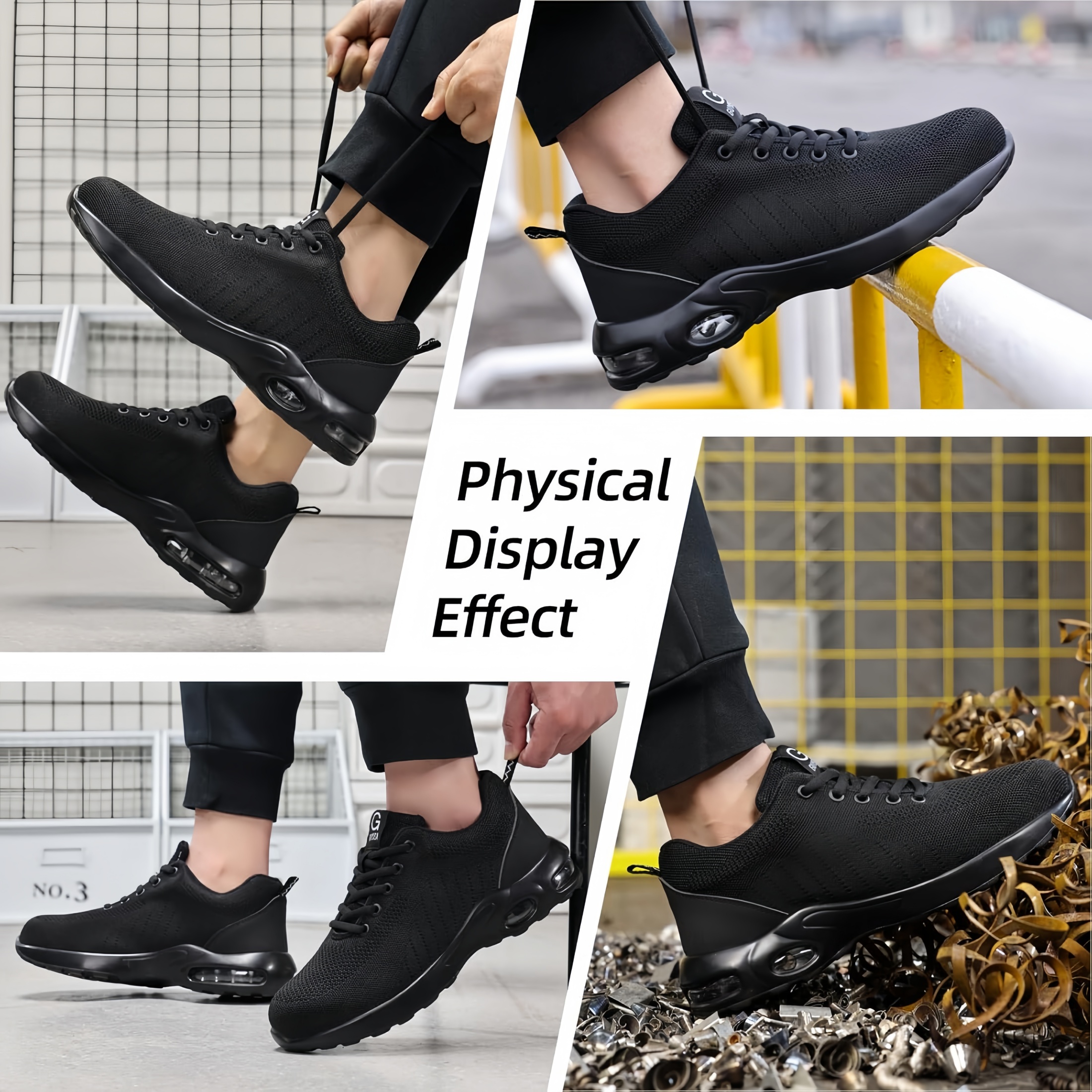 XQJ Unisex Steel Toe Slip-Resistant Safety Work Shoe photo 7