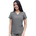 thumbnail image 1 of Adar Pro Heather Sarraus pour Femmes - Haut de Sarrau à Encolure Cœur en V - P4210H - Gris Chiné - TTP, 1 of 7