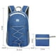 thumbnail image 3 of Mochila Para Acampar Bolsa de pesca impermeable Mochila escolar plegable para viajes de oficina (azul oscuro), 3 of 7