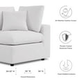 thumbnail image 2 of Modway Commix Overstuffed Outdoor Patio Corner Chair in White, 2 of 7