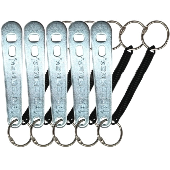 ResOne 5pk Metal Medical Oxygen Cylinder Wrench w/Bungee Cord