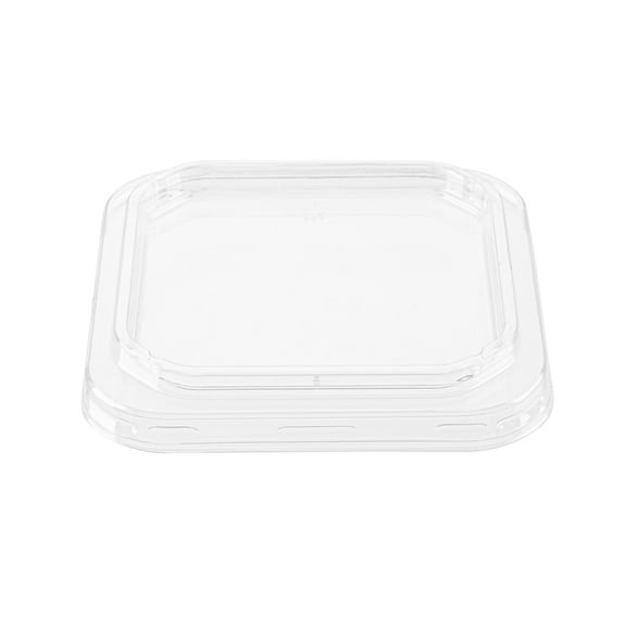 Thermo Tek Square Clear Plastic Lid - Fits 8 - 32 oz Deli / Snack Container - 100 count box