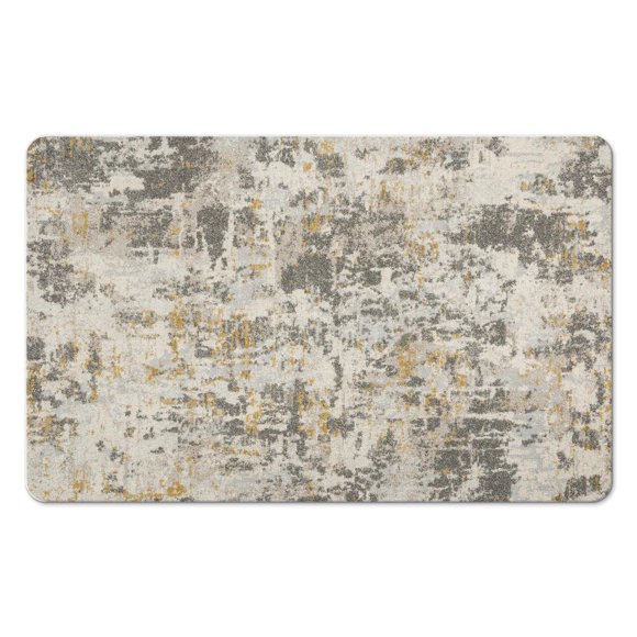 Ajoutez Style et Confort avec Notre Tapis Moderne Abstrait Gris 20x32 Pouces : Doux, Antidérapant, Lavable - Tapis Idéal pour Salle de Bain, Chambre, Salon, Chambre de Bébé Ou Salle à Manger