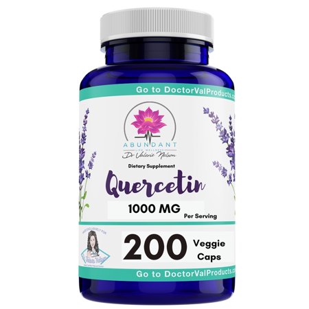 Quercetin 500 mg - 2 Caps is 1,000 mg - 200 Caps per Bottle - Formulated for Dr. Valerie Nelson