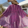 thumbnail image 5 of Daisyyozoid Discount Maillots de Bain Fendus Mesh Bleu Patchwork Couleur Unie Top Bow Set, 5 of 5