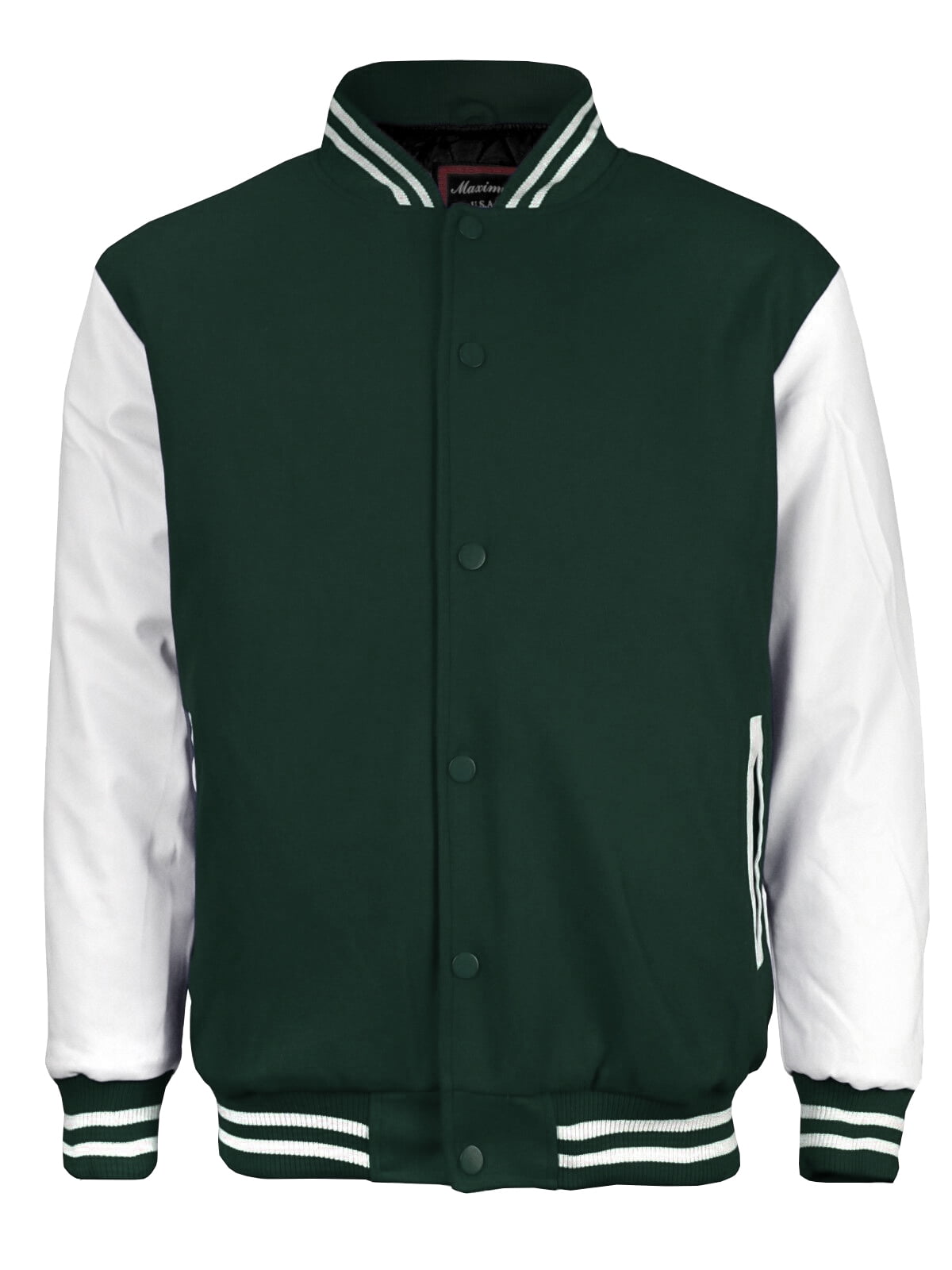 Baseball Green & Cream Letterman Jacket – The Vintage Leopard