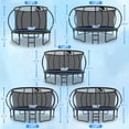 thumbnail image 6 of Cochan Outdoor Trampoline 16 FT with Sprinkler and Lights, Backyard Recreational Pumpkin Trampoline for Kids, 6 of 7