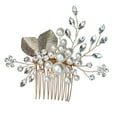 thumbnail image 1 of Shisuyan Bridal Rhinestone Hair Clip Zinc Alloy 1Pack 4.3x2.8x0.4In, 1 of 8
