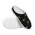 thumbnail image 3 of Fotbe Mallards And Snowflakes Pattern Women's Fuzzy Curly Fur Memory Foam Loafer Slippers Indoor Outdoor Slippers Winter Home Shoes-44/45, 3 of 7