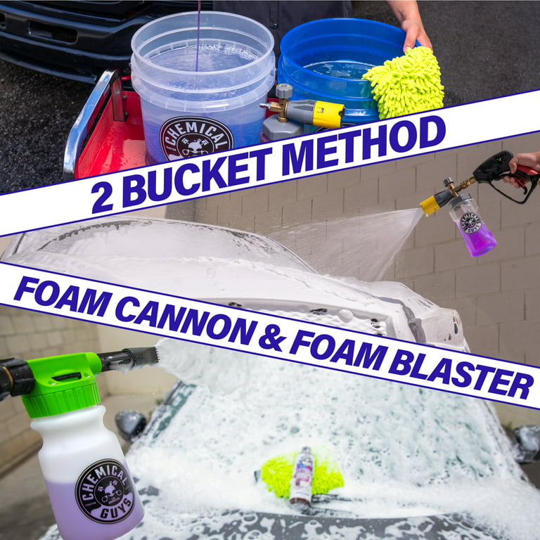 Chemical Guys HOL145 Torq Foam Cannon Snow Foamer and 3 Premium Soaps 16 fl oz 4 Items